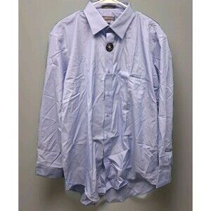American Airlines Mens LongSleeve Button up Shirt Blue 17.5 34/35 XL Uniform New